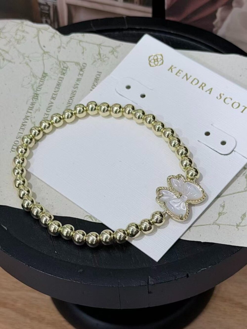 Kendra Scott Bow Beaded Stretch Bracelet